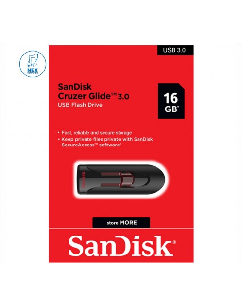 Sandisk Cruzer Glide 16GB USB Flash Drive